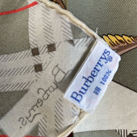 Burberrys “It’s Always Burberry Weather” Vintage Silk Scarf - Picture 2 of 15